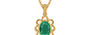 Gold Emerald Pendant Rare Quality (P3)
