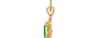 Gold Emerald Pendant Rare Quality (P5)