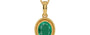 Gold Emerald Pendant Rare Quality (P7)
