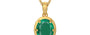 Gold Emerald Pendant Rare Quality (P8)