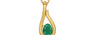 Gold Emerald Pendant Rare Quality (P9)
