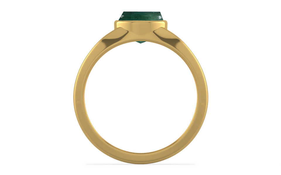Gold Emerald Ring Prime Quality (R10)