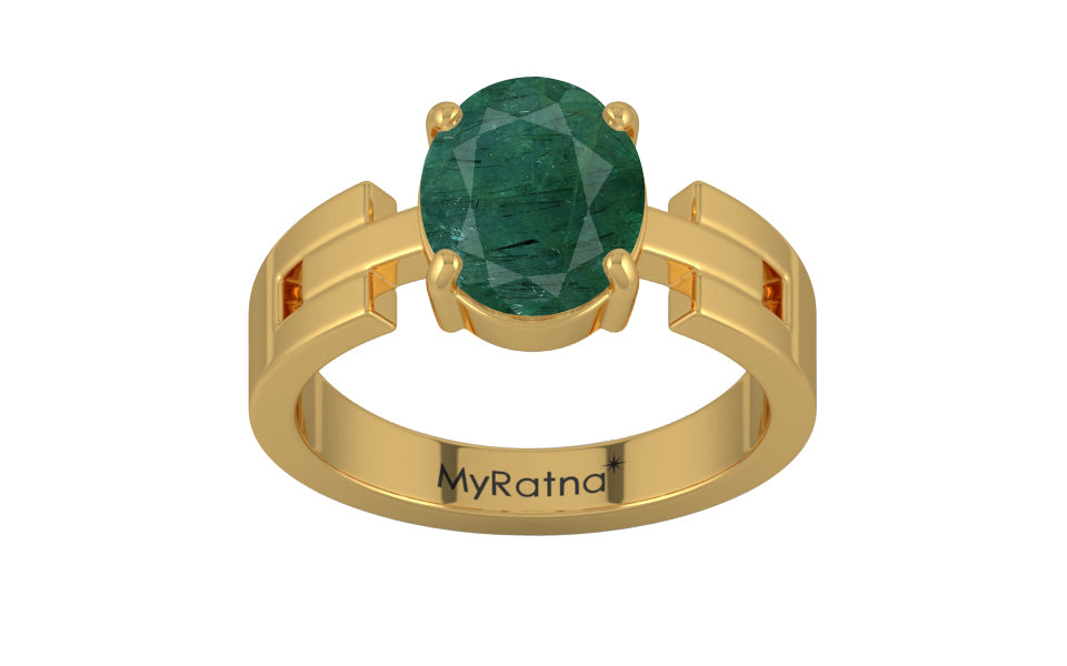 Gold Emerald Ring Prime Quality (R8)