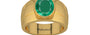 Gold Emerald Ring Rare Quality (R1)