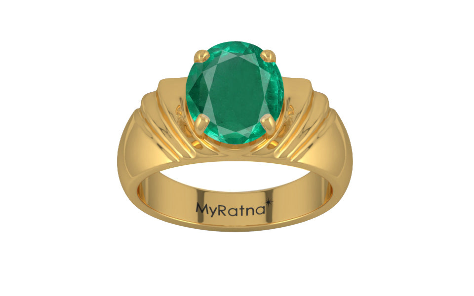 Gold Emerald Ring Rare Quality (R4)