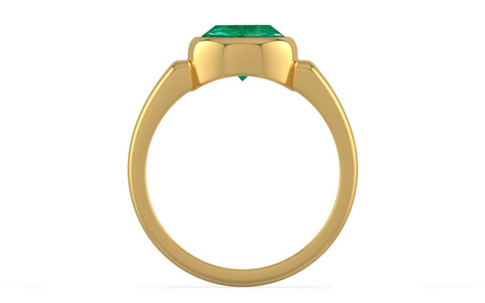 Gold Emerald Ring Rare Quality (R6)
