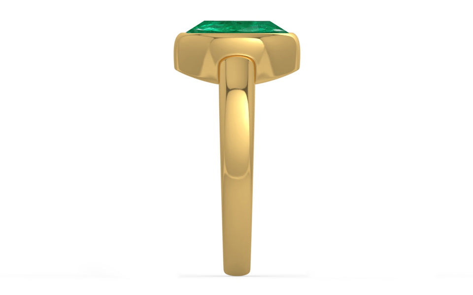 Gold Emerald Ring Rare Quality (R6)