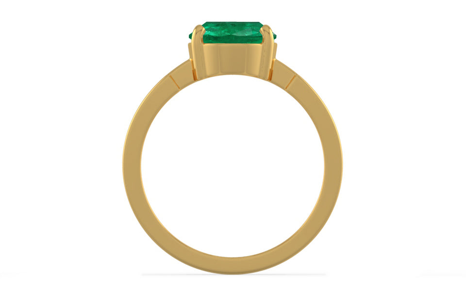 Gold Emerald Ring Rare Quality (R8)