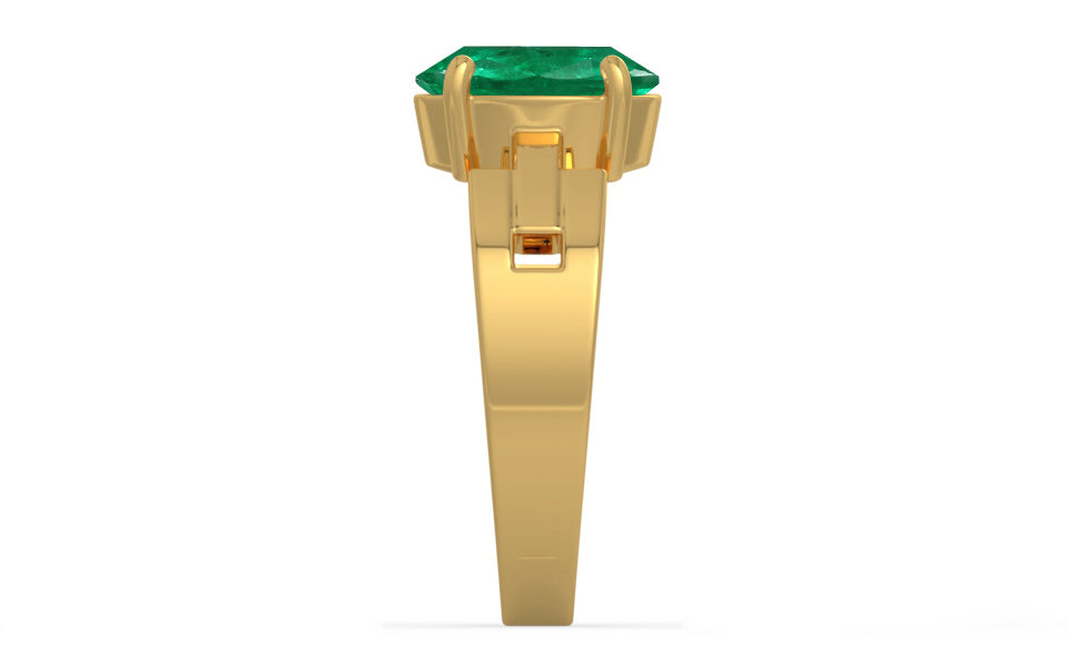 Gold Emerald Ring Rare Quality (R8)