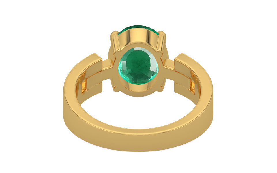 Gold Emerald Ring Rare Quality (R8)