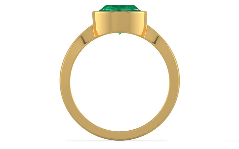 Gold Emerald Ring Rare Quality (R9)