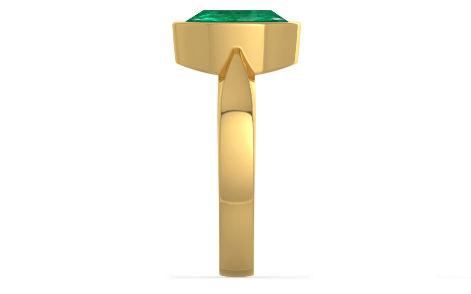 Gold Emerald Ring Rare Quality (R9)