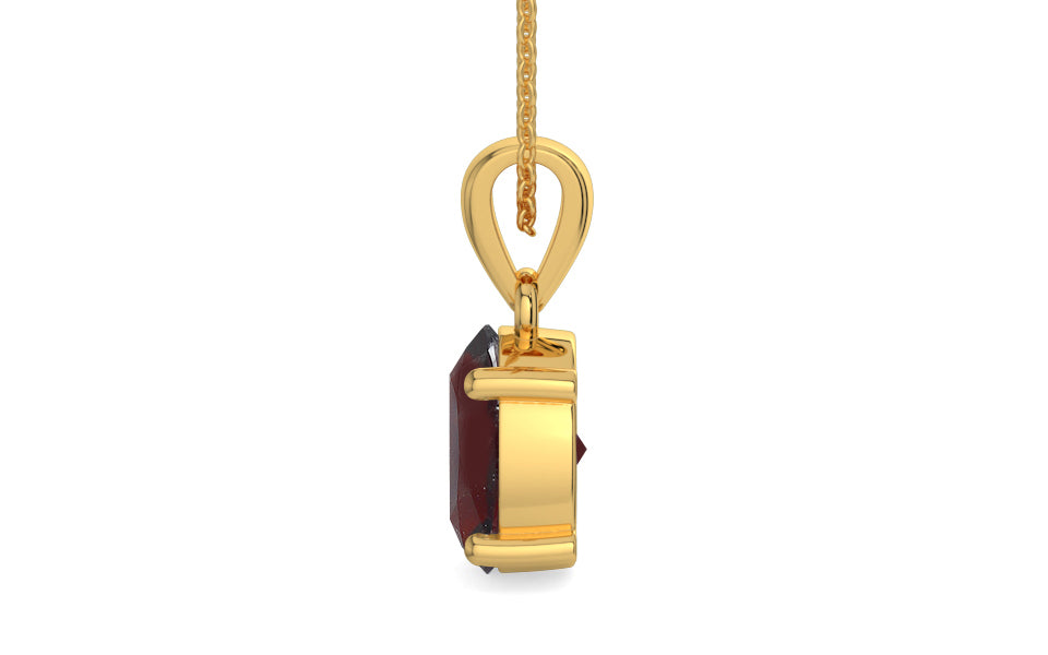Gold Hessonite Garnet Pendant Fine Quality (P10)