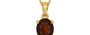 Gold Hessonite Garnet Pendant Fine Quality (P10)