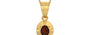 Gold Hessonite Garnet Pendant Fine Quality (P11)