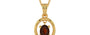 Gold Hessonite Garnet Pendant Fine Quality (P2)