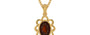 Gold Hessonite Garnet Pendant Fine Quality (P3)