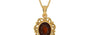 Gold Hessonite Garnet Pendant Fine Quality (P5)