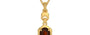 Gold Hessonite Garnet Pendant Fine Quality (P6)