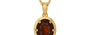 Gold Hessonite Garnet Pendant Fine Quality (P8)