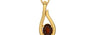 Gold Hessonite Garnet Pendant Fine Quality (P9)