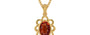Gold Hessonite Garnet Pendant Limited Quality (P3)