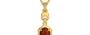 Gold Hessonite Garnet Pendant Limited Quality (P6)