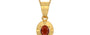 Gold Hessonite Garnet Pendant Prime Quality (P11)