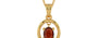 Gold Hessonite Garnet Pendant Prime Quality (P2)