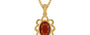 Gold Hessonite Garnet Pendant Prime Quality (P3)