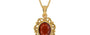 Gold Hessonite Garnet Pendant Prime Quality (P5)