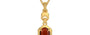 Gold Hessonite Garnet Pendant Prime Quality (P6)