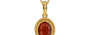 Gold Hessonite Garnet Pendant Prime Quality (P7)