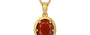 Gold Hessonite Garnet Pendant Prime Quality (P8)