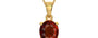 Gold Hessonite Garnet Pendant Rare Quality (P10)