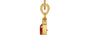 Gold Hessonite Garnet Pendant Rare Quality (P2)