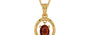 Gold Hessonite Garnet Pendant Rare Quality (P2)