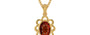 Gold Hessonite Garnet Pendant Rare Quality (P3)