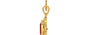 Gold Hessonite Garnet Pendant Rare Quality (P5)