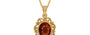 Gold Hessonite Garnet Pendant Rare Quality (P5)