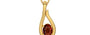 Gold Hessonite Garnet Pendant Rare Quality (P9)