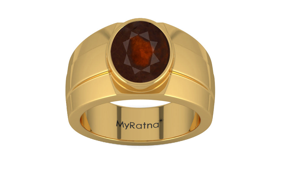 Gold Hessonite Garnet Ring Fine Quality (R1)