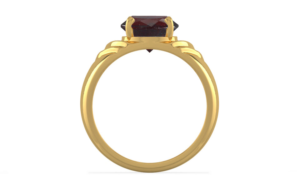 Gold Hessonite Garnet Ring Fine Quality (R4)