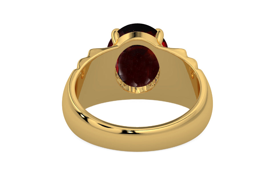 Gold Hessonite Garnet Ring Fine Quality (R4)