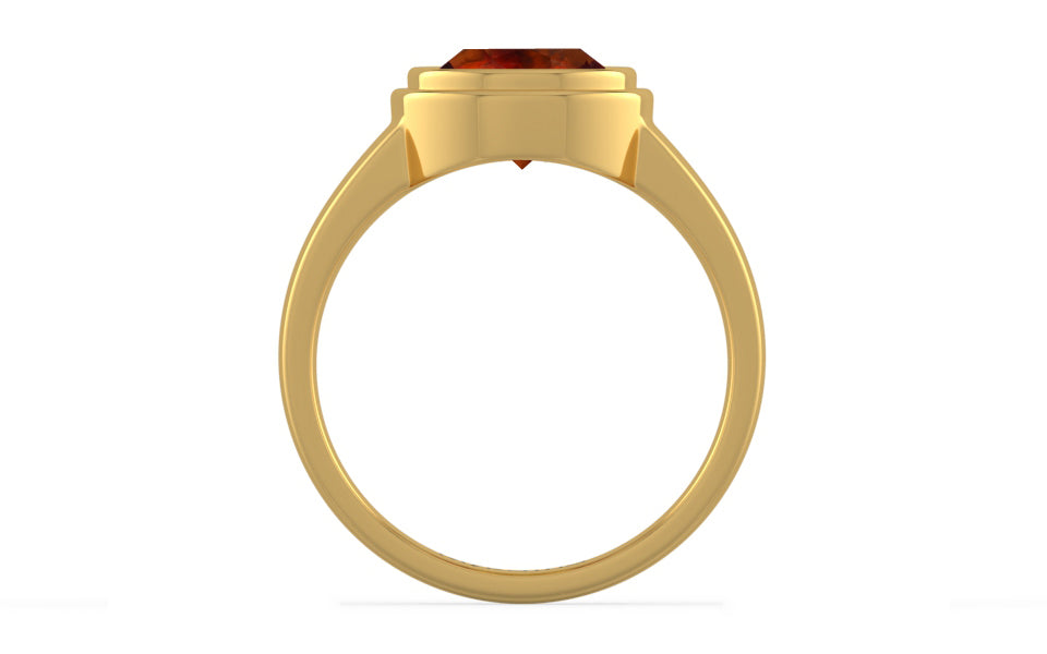 Gold Hessonite Garnet Ring Limited Quality (R3)