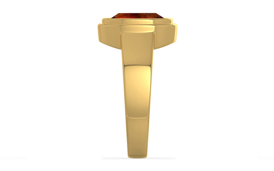 Gold Hessonite Garnet Ring Limited Quality (R3)