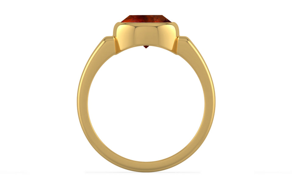 Gold Hessonite Garnet Ring Limited Quality (R6)