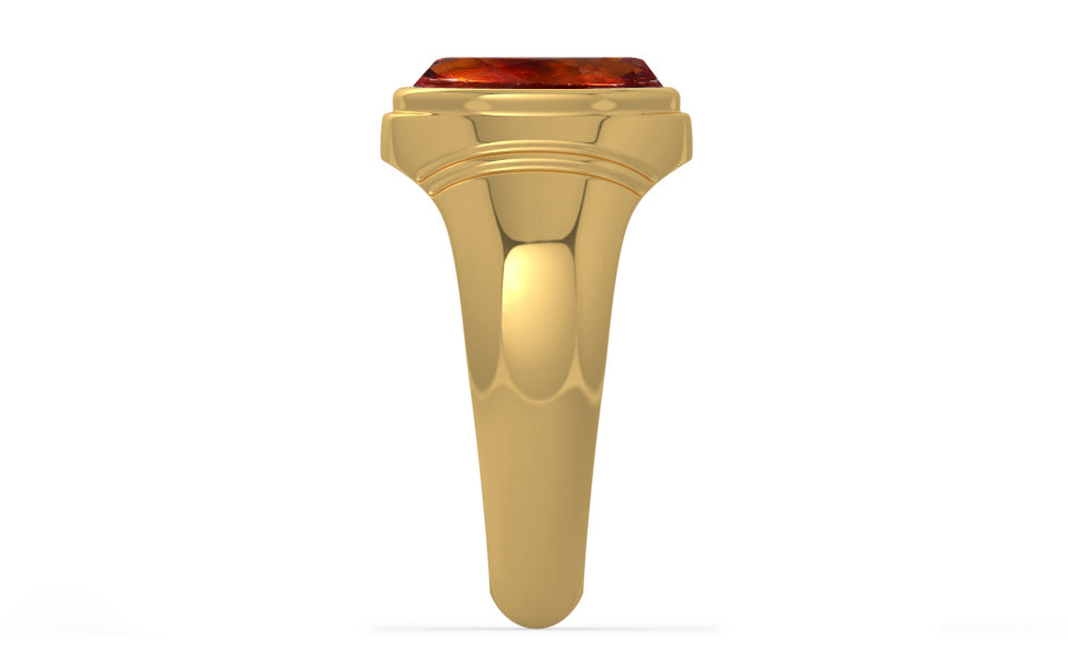 Gold Hessonite Garnet Ring Limited Quality (R7)