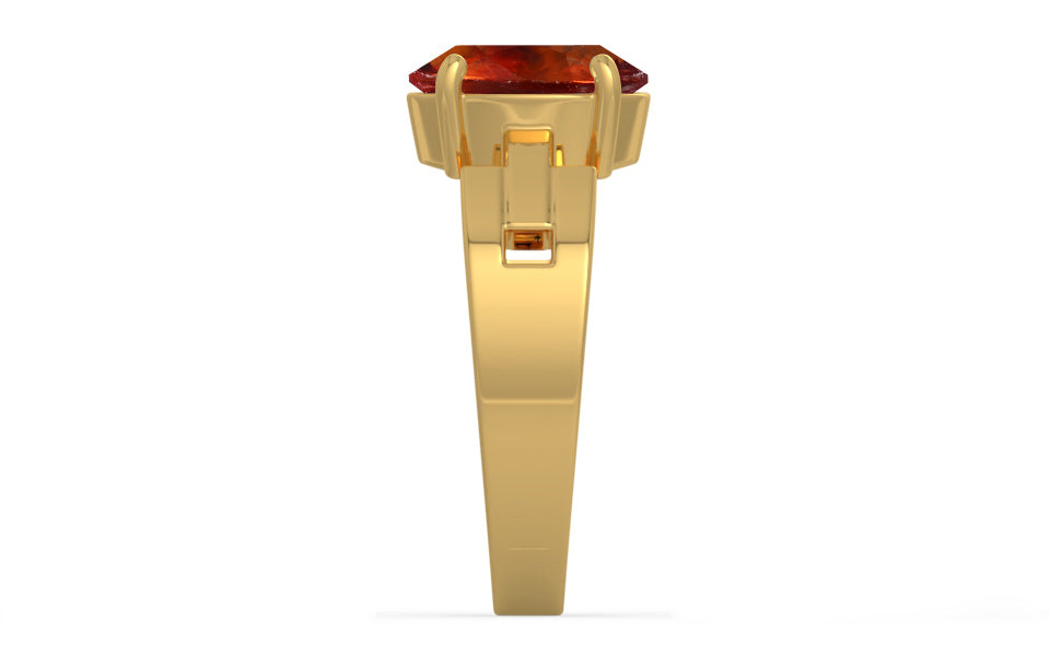 Gold Hessonite Garnet Ring Limited Quality (R8)