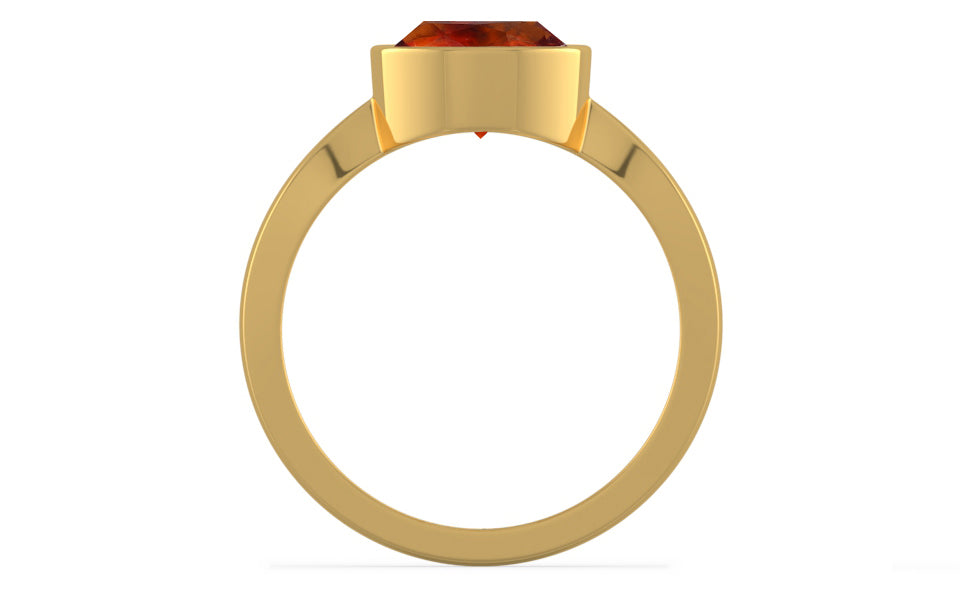 Gold Hessonite Garnet Ring Limited Quality (R9)